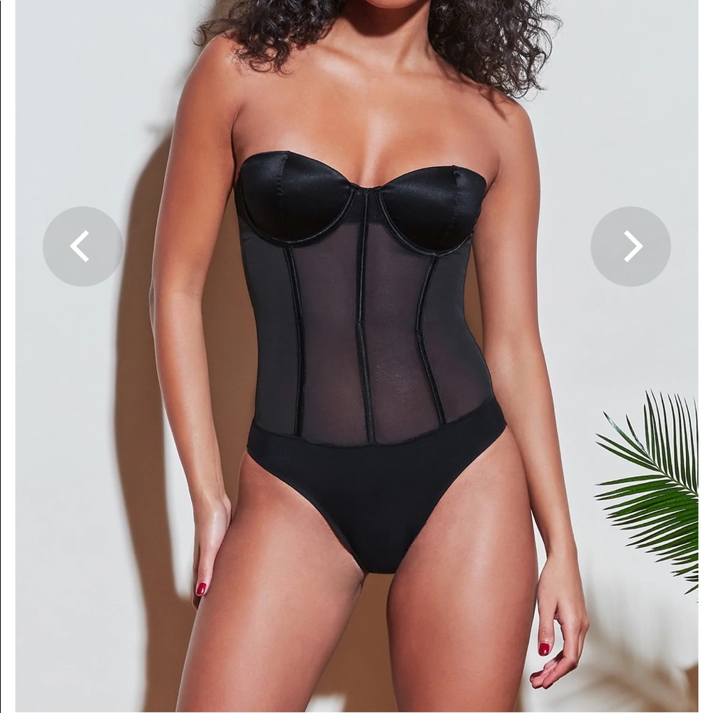 Silk&mesh body suit from la fleur du mal